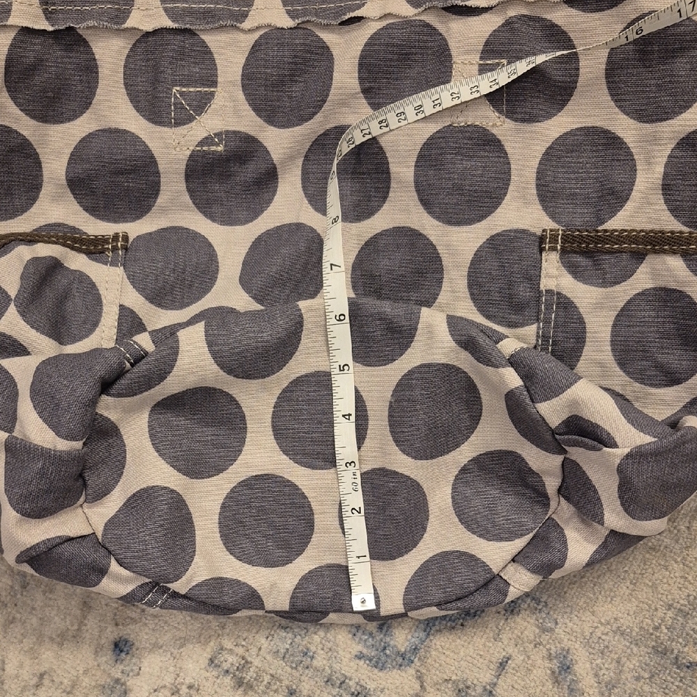Thirty-One Retro Metro Polka Dot Canvas Tote Bag - Picture 5 of 8